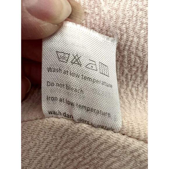 French Mauve womens size M blazer blush pink pockets stretchy career wear - Picture 6 of 6